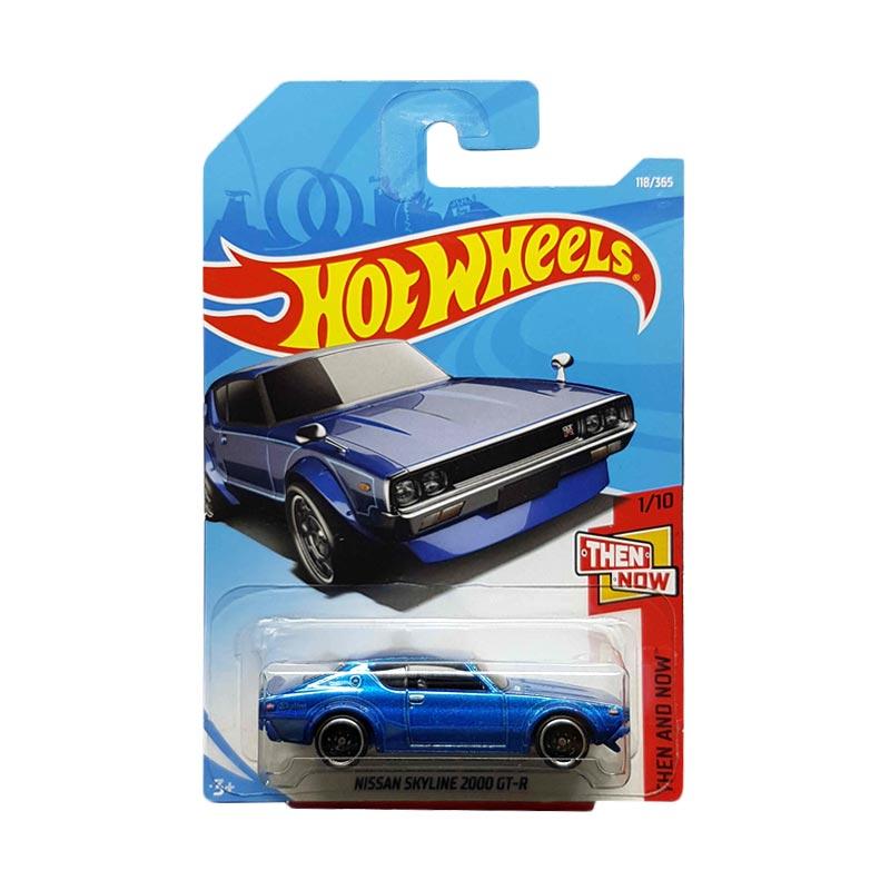 Promo Hot Wheels Then and Now Nissan Skyline 2000 GTR Blue Kenmeri