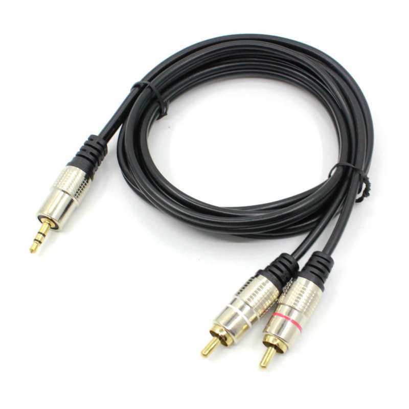 3m/5m/10m】3.5mm to 2 RCA audio cable 
