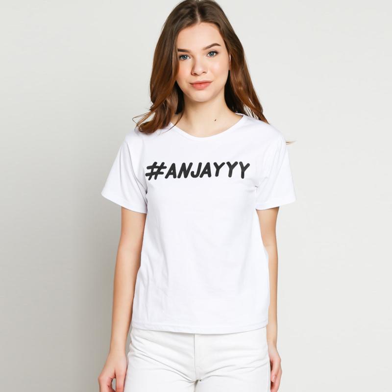 Jual Jclothes Baju Kaos Wanita Baju Tumblr Tee Tshirt Wanita Anjay Online Agustus 2020 Blibli Com
