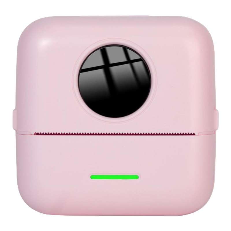 Mini Thermal Printer, Portable Bluetooth Thermal Label Maker Apply to Labeling, Office, Cable, Retail, Barcode and More , Pink