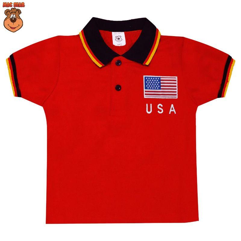 Jual Macbear Junior Baju Anak Atasan Polo Flag Usa Online November 2020 Blibli Com