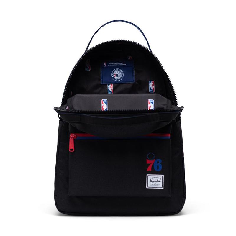 herschel backpack blue and red