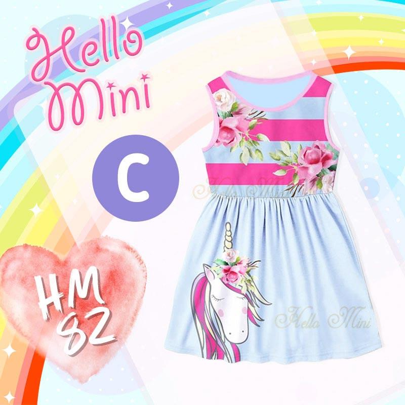Jual Hm Dress Unicorn Blue Stripe Pink Online September 2020 Blibli Com