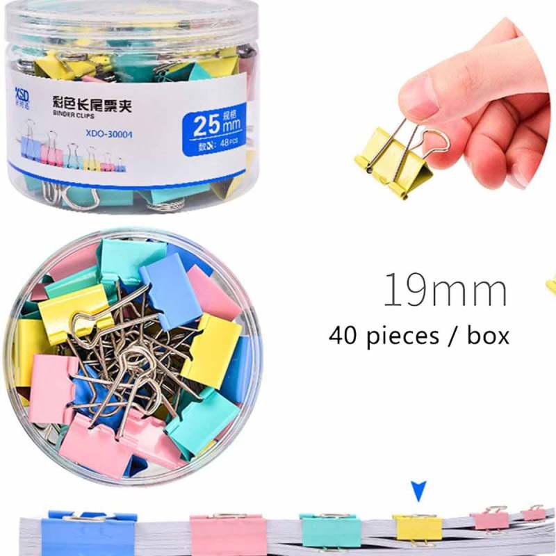 Jual Iit Oasismall Boxed Metal Binder Clip Long Tail Paper Clips Office Stationery Supplies 19mm 40 Pcs Online Oktober 2020 Blibli Com