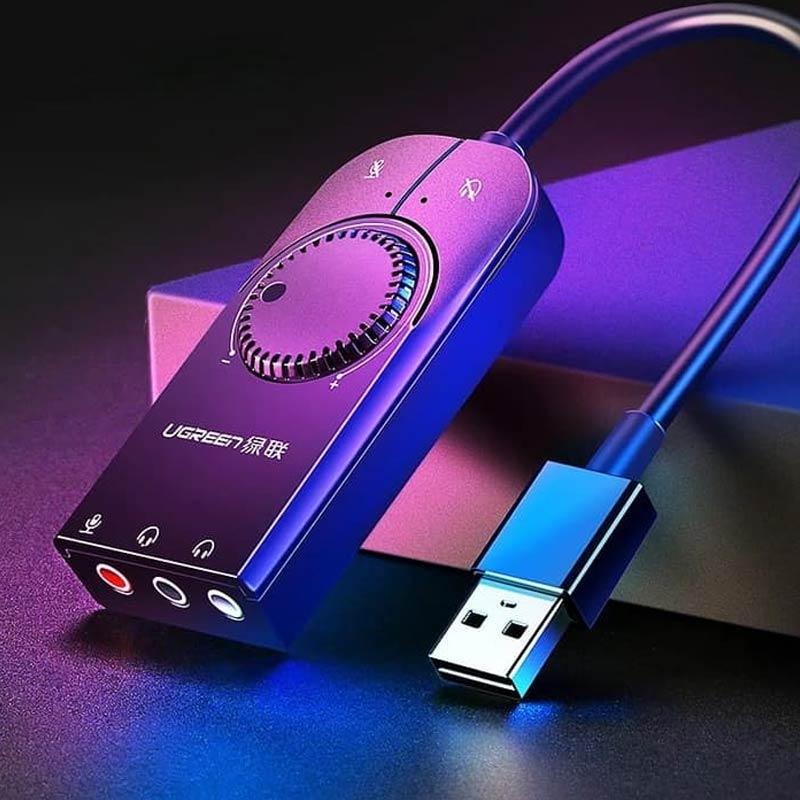 Jual Ugreen External Usb Soundcard Audio Interface For Laptop Or Pc Desktop Online September 2020 Blibli Com