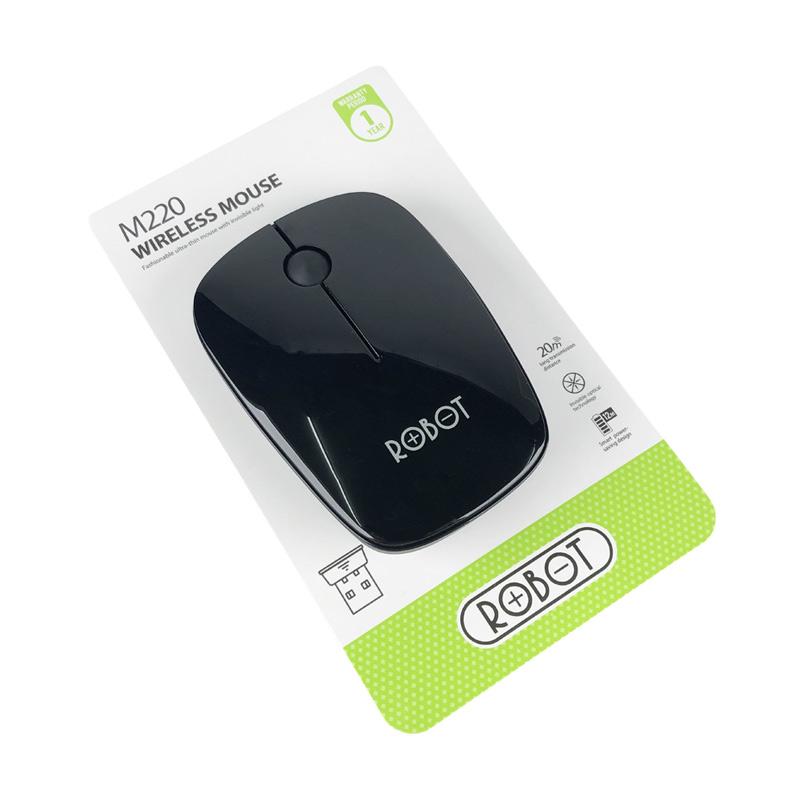 Jual Robot M220 Mouse Wireless Ultra Thin Small Slim Mouse For Pc Laptop Online November 2020 Blibli