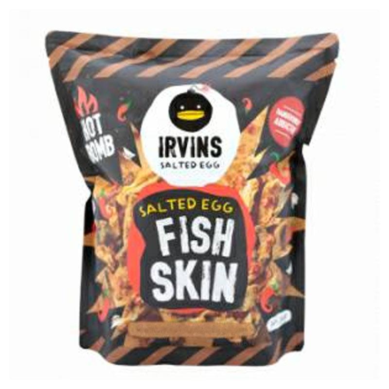Jual Irvins Salted Egg Fish Skin Hot Boom Small 105 G Logo
