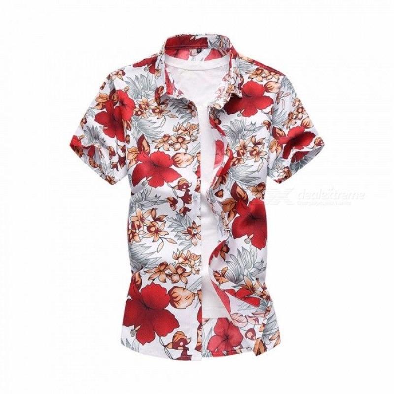 s Short Sleeve Shirt Casual Plus Beach 