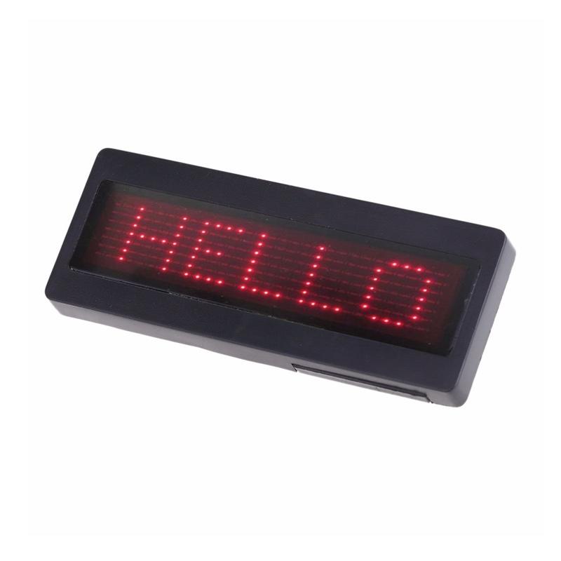 Jual H Ikea Programmable Red Led Scrolling Name Badge Sign