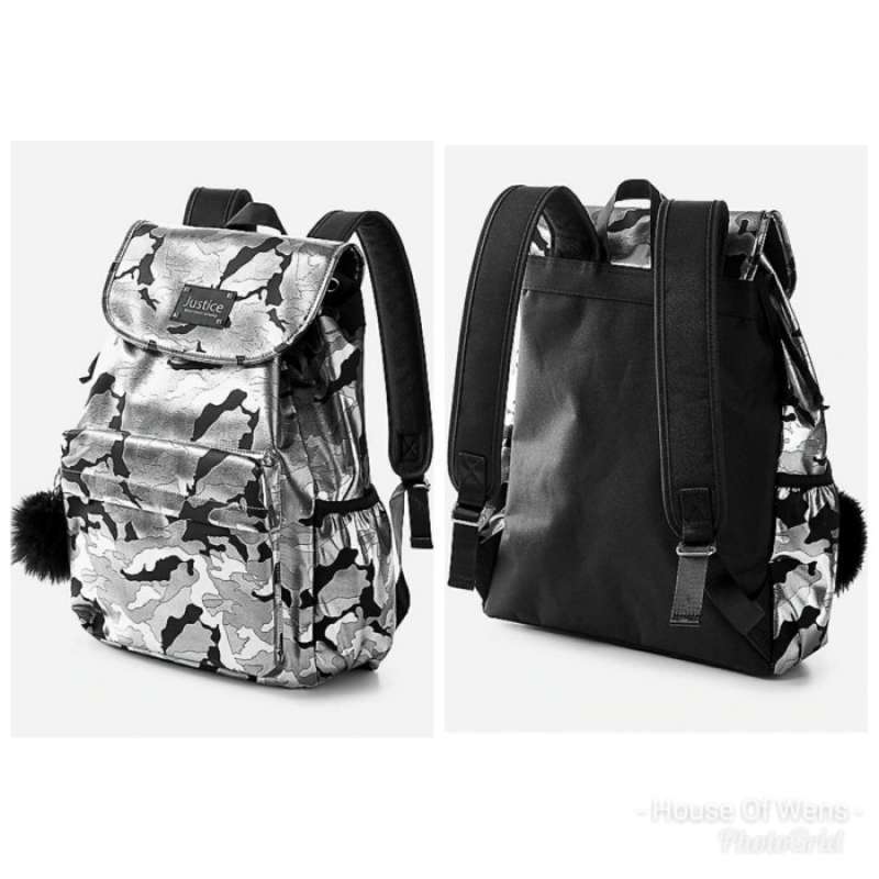 Jual JUSTICE SILVER CAMO BACKPACK - TAS 