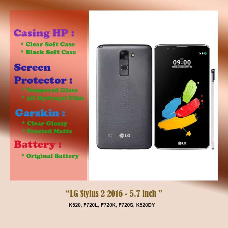 LG Stylus 2016 inch Case Screen Protector Battery Dll