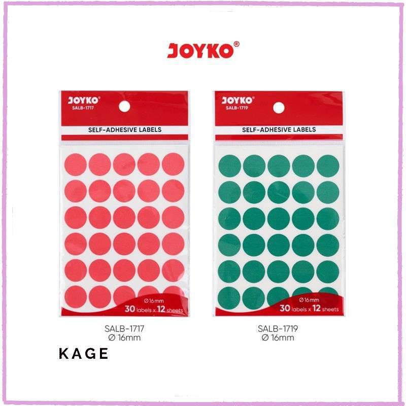 alat tulis Label Sticker Self Adhesive Labels Joyko SALB Color - SALB-1719