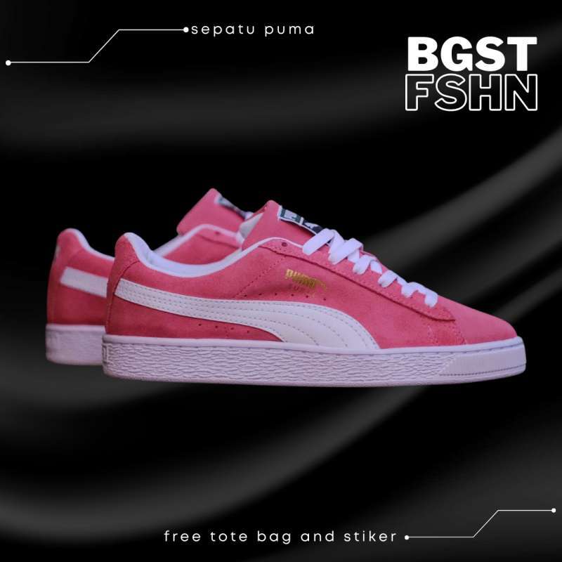 puma suede mono pink