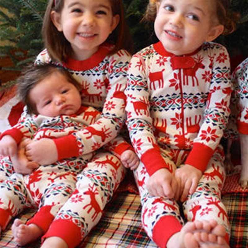 Jual Eds 3t Family Pajamas Set Elk Deer Print Christmas Family Matching Outfits Nightwear Set For Baby And Kids 2 Pcs Online November 2020 Blibli
