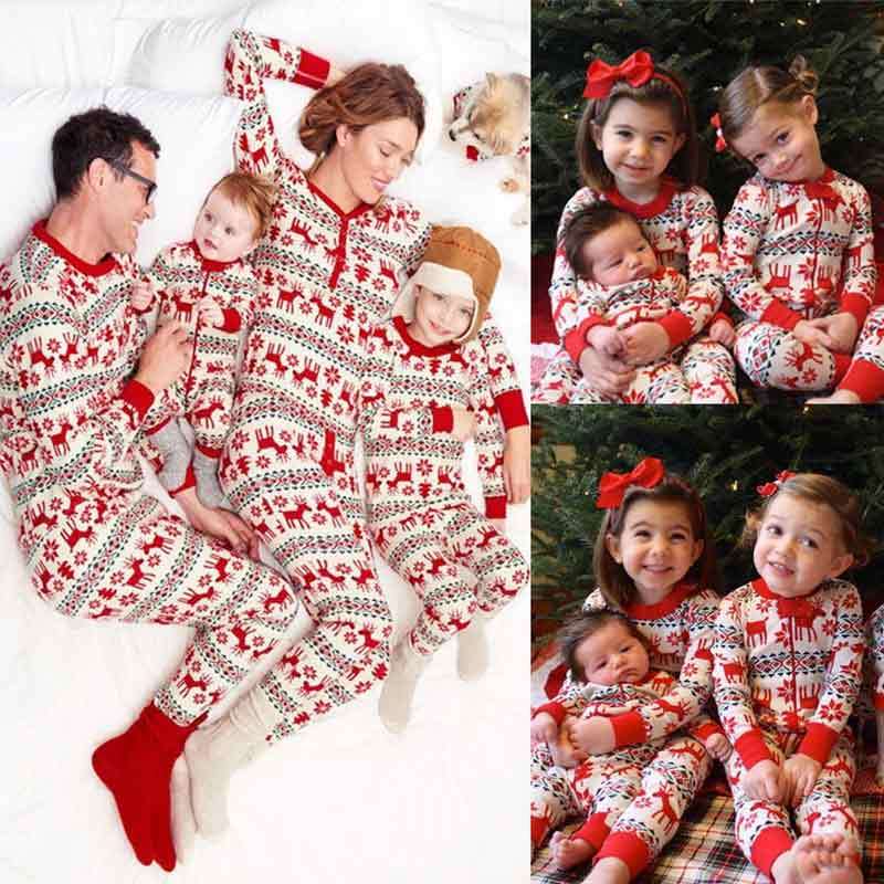 Jual Eds 3t Family Pajamas Set Elk Deer Print Christmas Family Matching Outfits Nightwear Set For Baby And Kids 2 Pcs Online November 2020 Blibli