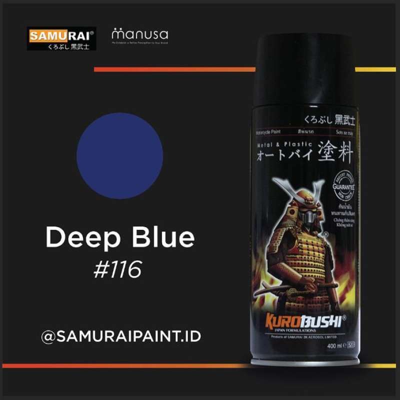Jual Warna Standar 116 Deep Blue SAMURAI PAINT Cat semprot