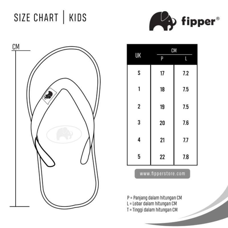 Size sandal fipper outlet