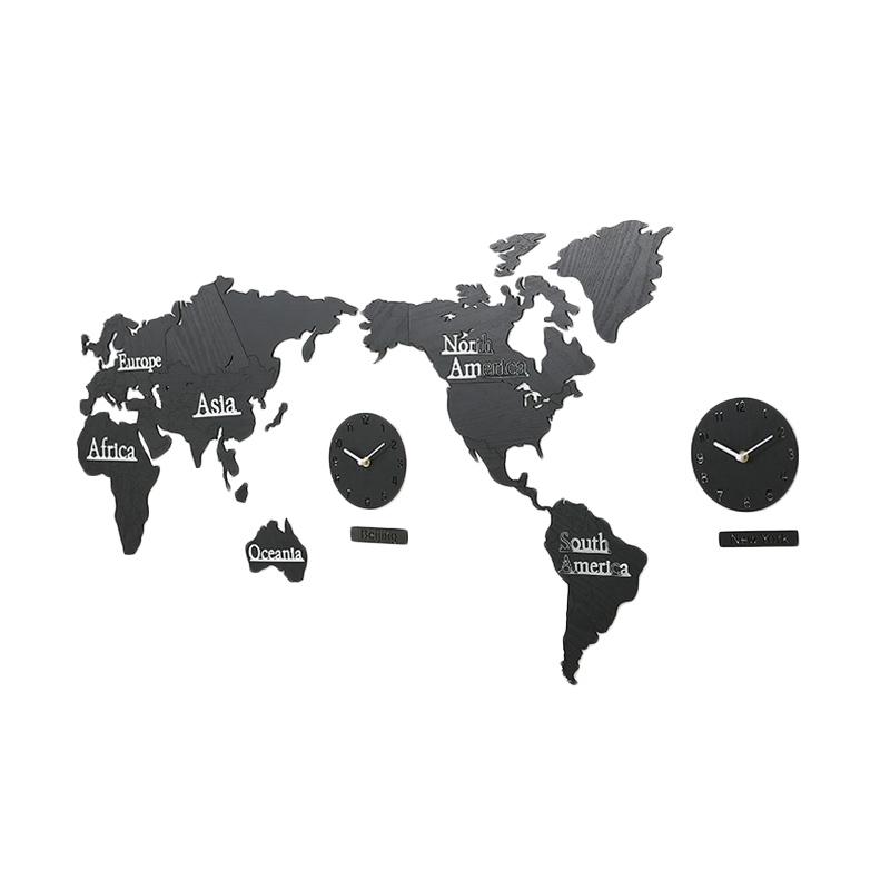 Jual H Ikea World Map Wall Clock Nordic Minimalist Movement Living Room 3d Acrylic Creative Decoration Deer Wood Clock Table Online September 2020 Blibli Com