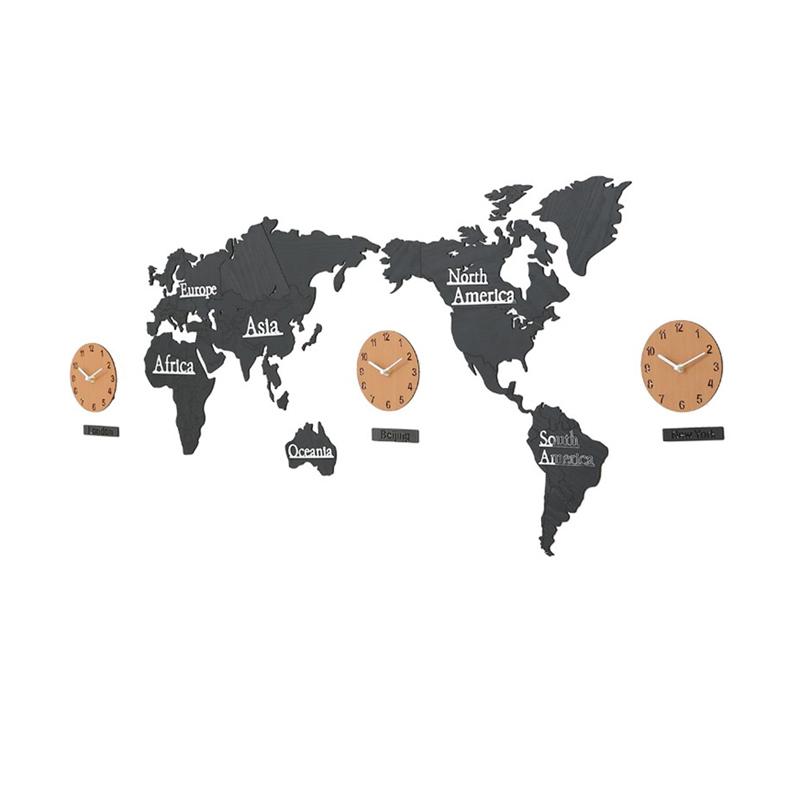 Jual H Ikea World Map Wall Clock Nordic Minimalist Movement Living Room 3d Acrylic Creative Decoration Deer Wood Clock Table Online September 2020 Blibli Com