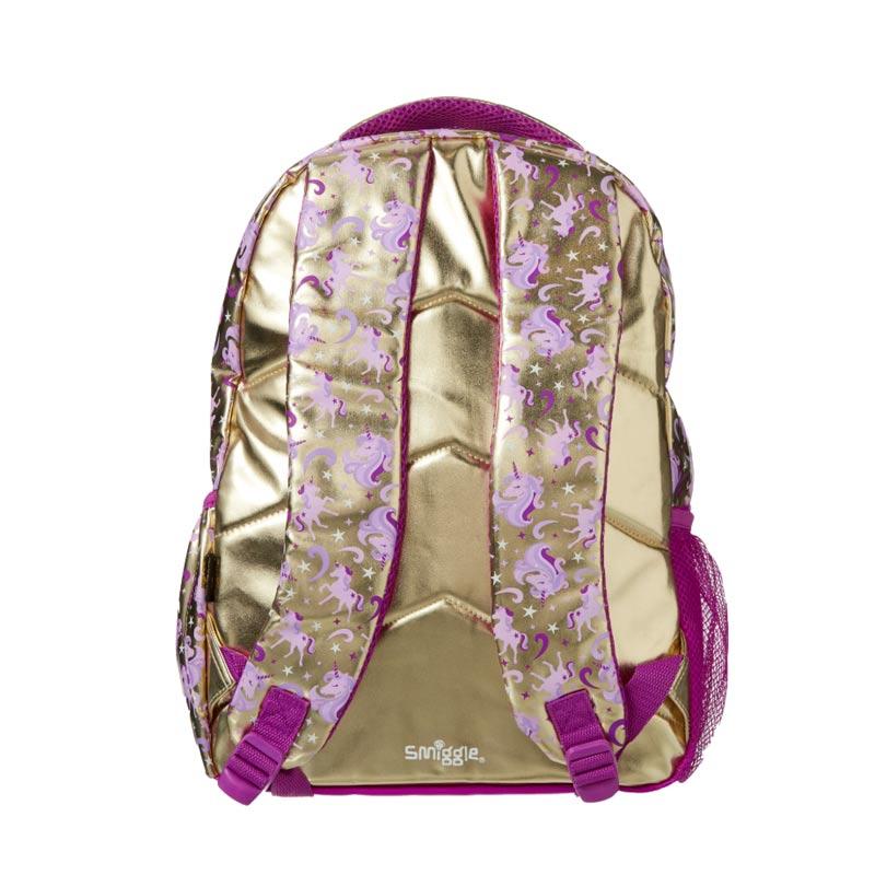 smiggle gold backpack