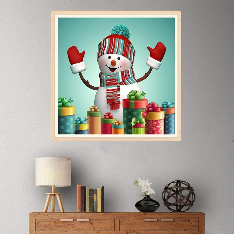 Jual H Ikea Snowman Diamond Painting Wall Decorative Painting
