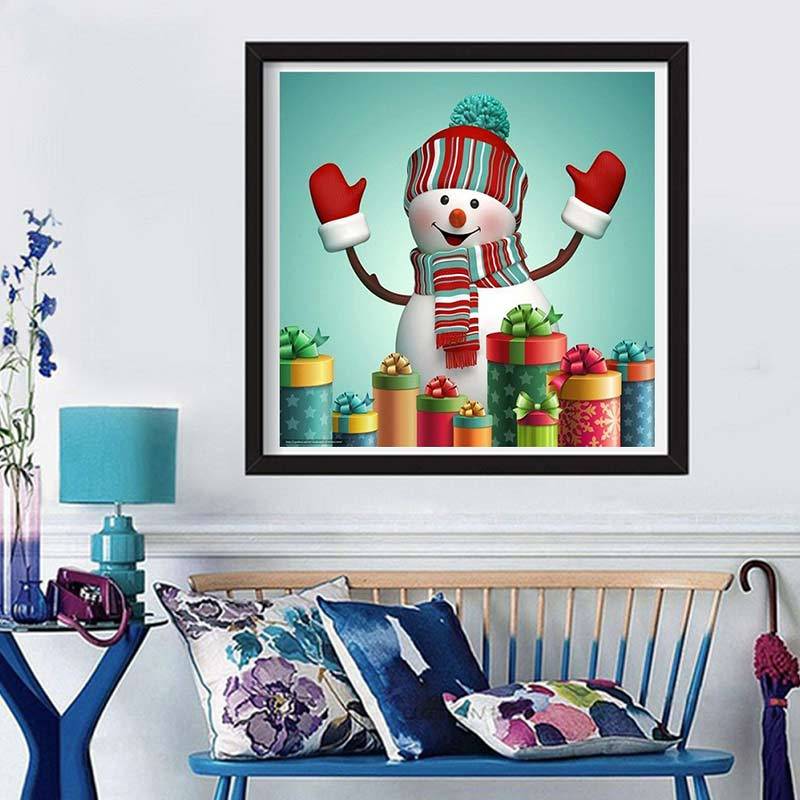 Jual H Ikea Snowman Diamond Painting Wall Decorative Painting