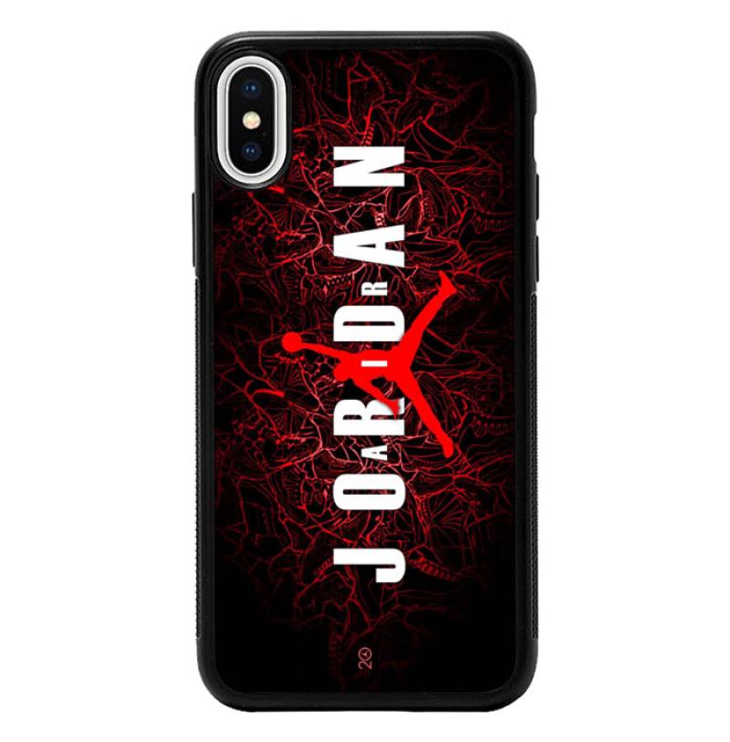 Jual Casing Hardcase Iphone X Air Jordan Red Wallpaper J0073