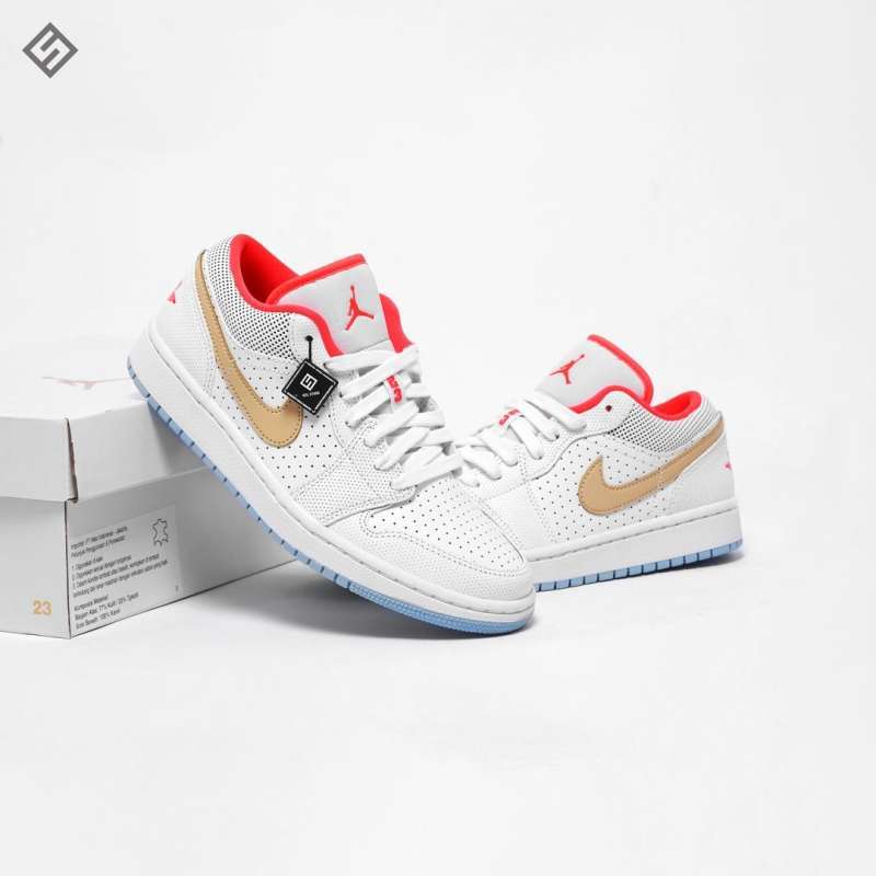 air jordan 1 low white sesame