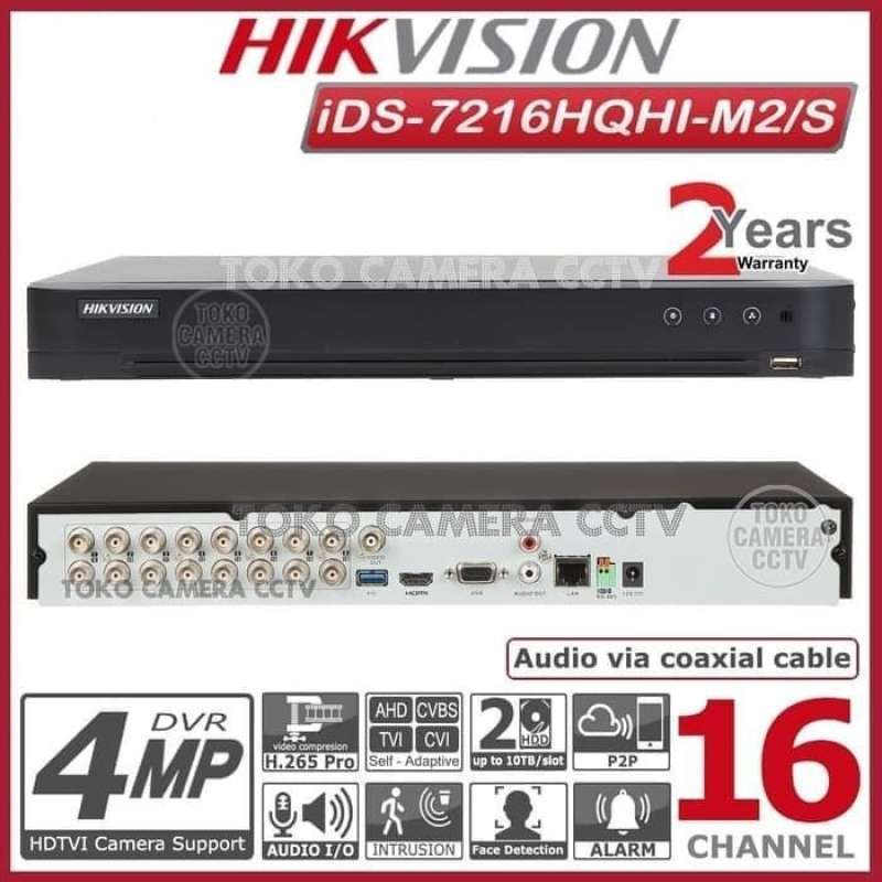 Promo Dvr 16 Channel Turbo Acusense Hikvsion Ids 7216hqhi M2 S Di Seller Mu Jur Murah Dan Jujur Kota Surabaya Jawa Timur Blibli