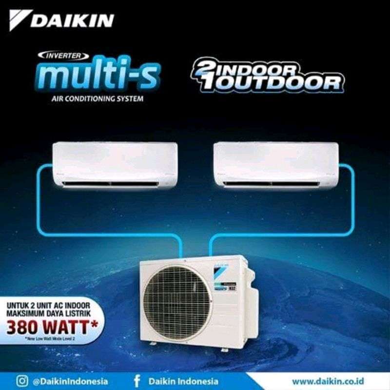 daikin 1 outdoor 2 indoor