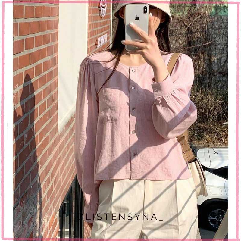 blouse kemeja wanita ESYA BLOUSE KOREAN STYLE BLOUSE CASUAL ATASAN WANITA