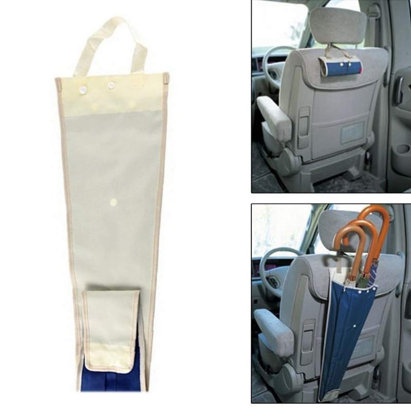 Jual Auto Car Back Seat Headrest Umbrella Holder Foldable Storage
