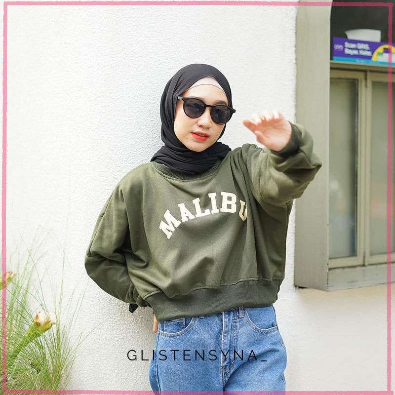 Sweater crop oversize sale