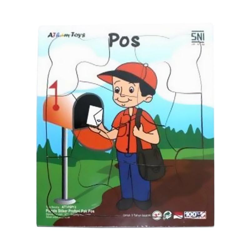 Jual Atham Toys Profesi Pak Pos Puzzle Sticker Kayu Terbaru Juni 2021 Blibli
