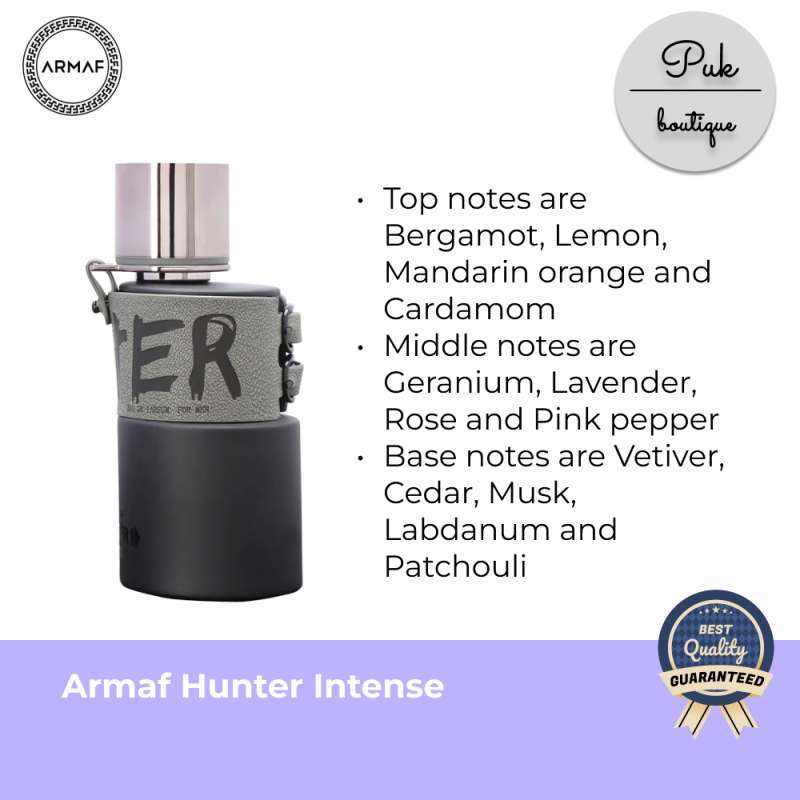 Armaf hunter shop intense notes