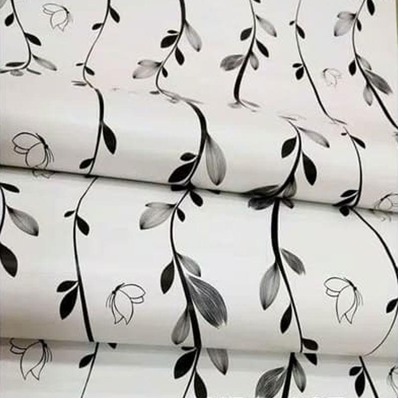 Jual Samhez Wps007 Cute Black Flower Wallpaper 45 Cm X 5 M