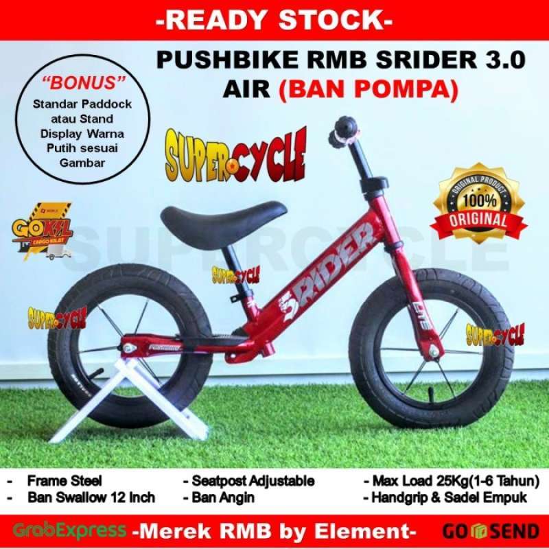 Sepeda Anak Push Bike Srider 3.0 air RMB Balance Bike by Element