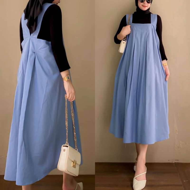 Jual Baju Stelan Wanita Terbaru 2021 Jumpsuit Wanita Alula Set Overall Manset Spandek Setelan Hijabers Kekinian Xl Skyblue Di Seller Hijabstroe.id Jamika Kota Bandung Blibli