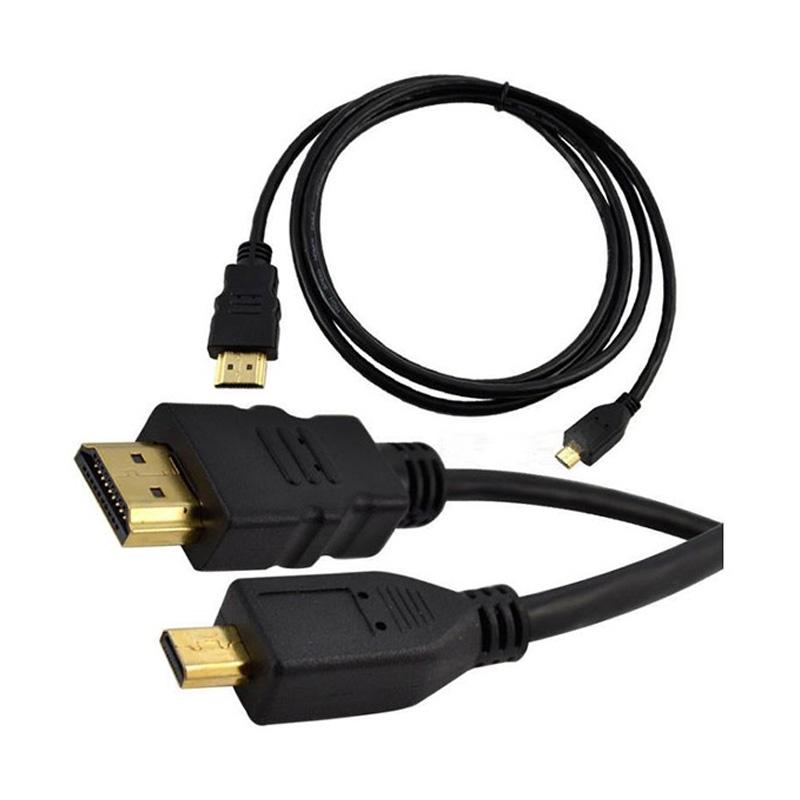 iit micro hdmi male to hdmi male hd connection cable cord for tablet pc mobile phones