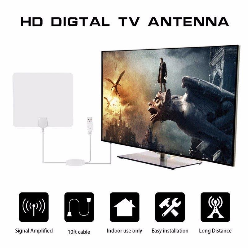 Jual Iit Indoor Tv Antenna Hdtv Digital Tv Signal Reception 80 Miles Range High Gain Amplifier Online Desember 2020 Blibli