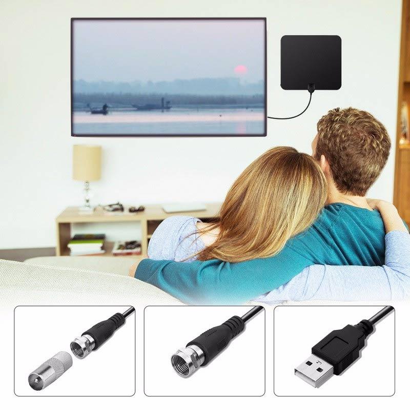Jual Iit Indoor Tv Antenna Hdtv Digital Tv Signal Reception 80 Miles Range High Gain Amplifier Online Desember 2020 Blibli