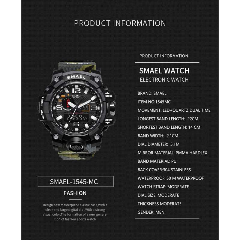 Jual Smael Sport Dual Time Jam Tangan Pria 1545mc Original Online November 2020 Blibli Com