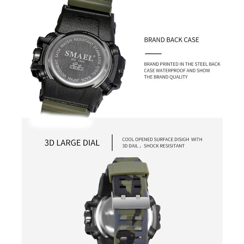 Jual Smael Sport Dual Time Jam Tangan Pria 1545mc Original Online Desember 2020 Blibli