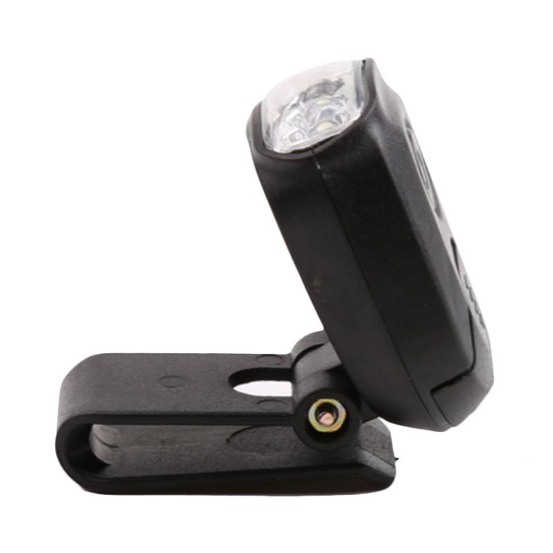 LED Bicycle Flashlight Head Light Torch Strap Light Clip Clamp Lock Block Cycle