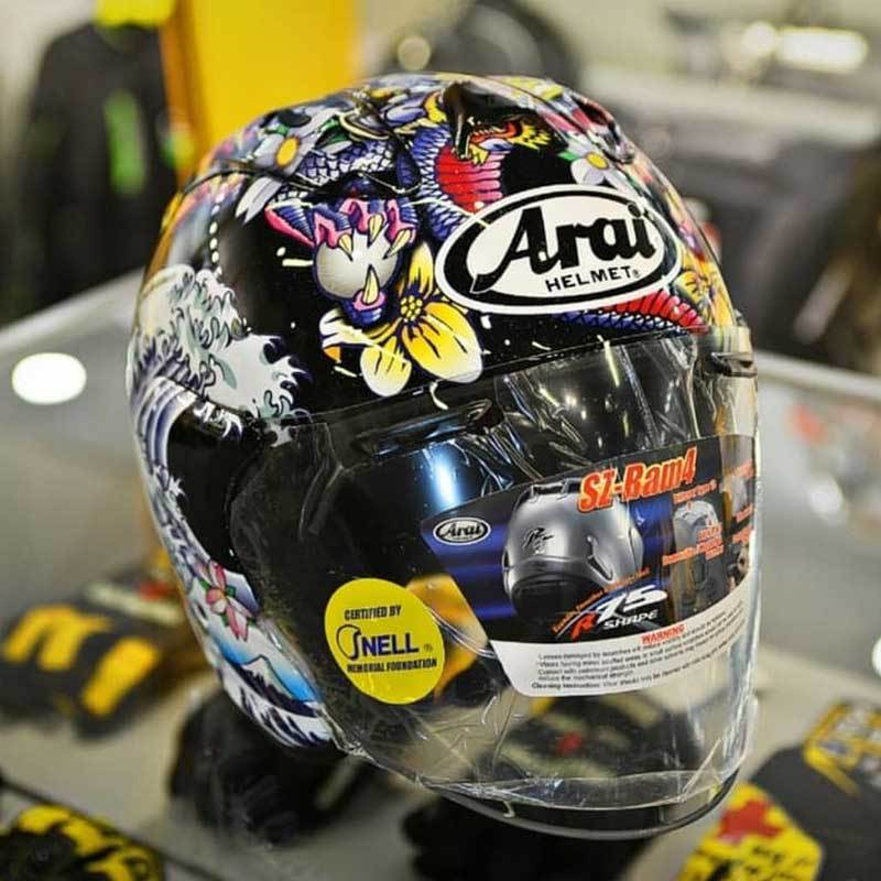 Harga helm best sale arai half face