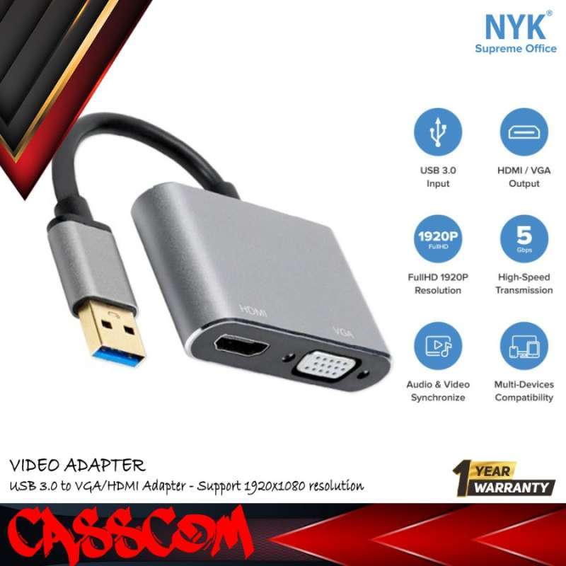 Usb Hdmi In Vga Out Converter NYK Converter USB To HDMI VGA Dual