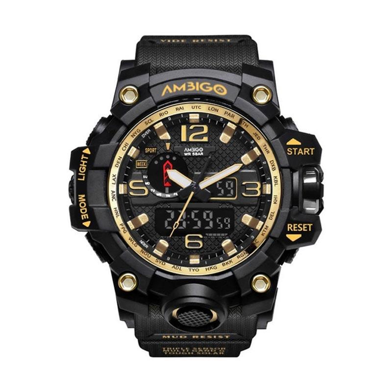 Jual Ambigo 1545 Fashion Jam Tangan Pria Anti Air 30m Online Januari 2021 Blibli