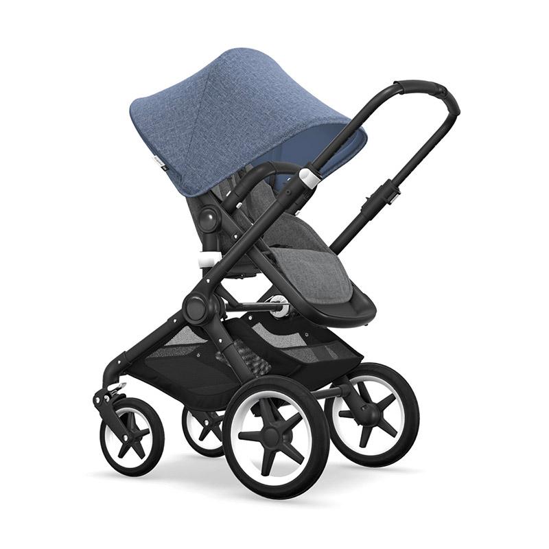 Bugaboo fox footmuff blue melange sales