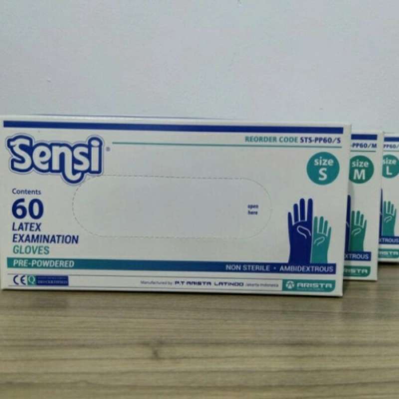 Promo sensi latex 60pcs sarung tangan sensi latex 60pcs all ...