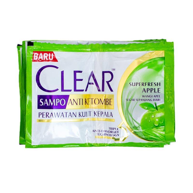 Jual Clear Superfresh Apple Shampoo 10 Ml 6 Sachet Online Oktober 2020 Blibli Com